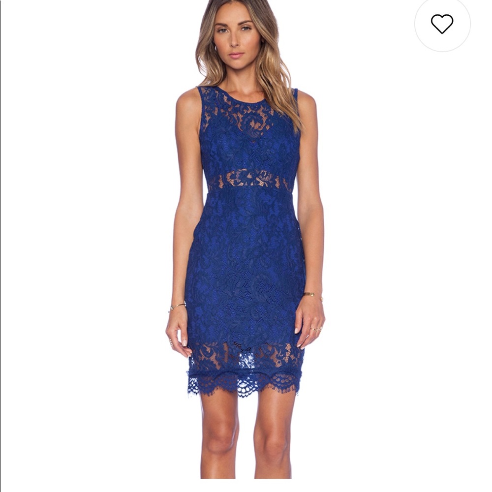 NBD Showstopper Blue Dress size Small